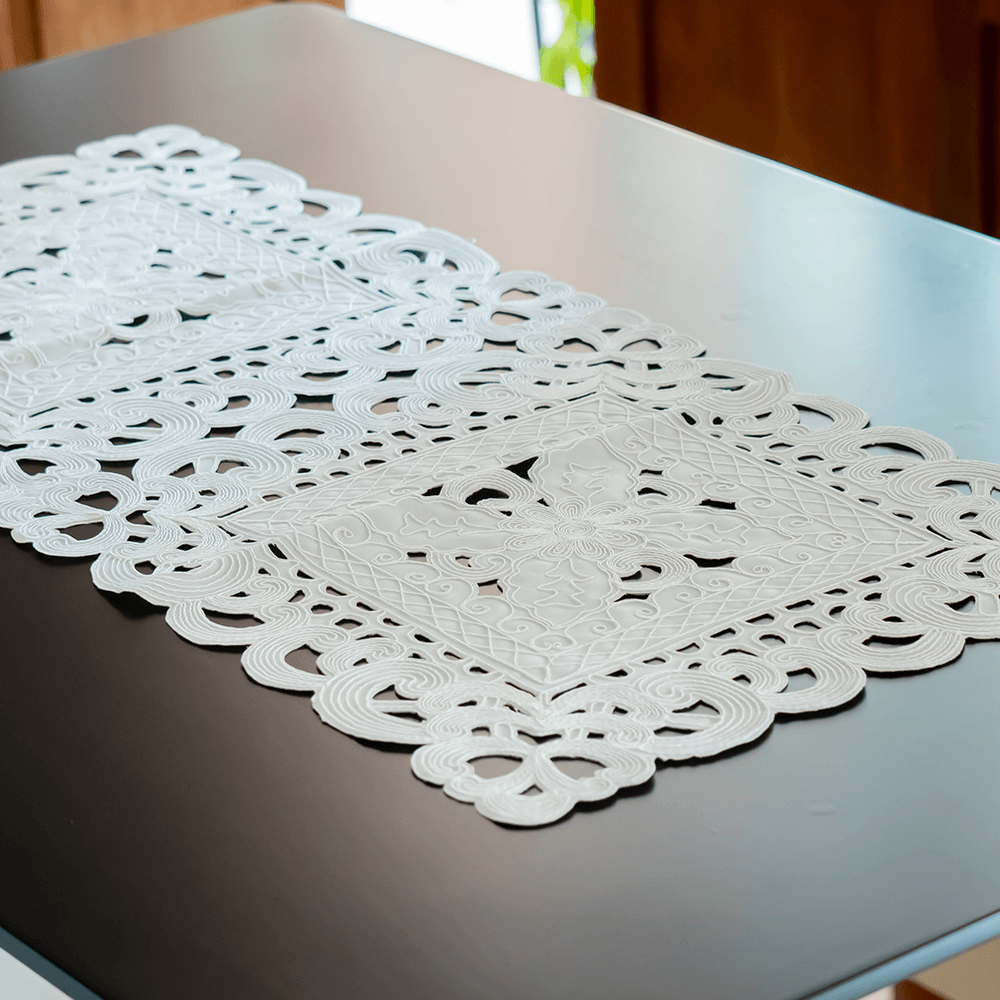 White Cutwork Placemat