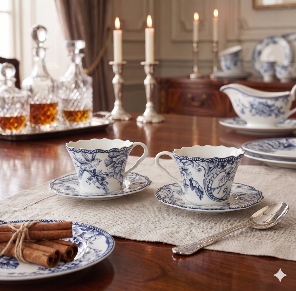 ADELAIDE BLUE TEA SET (SO12)