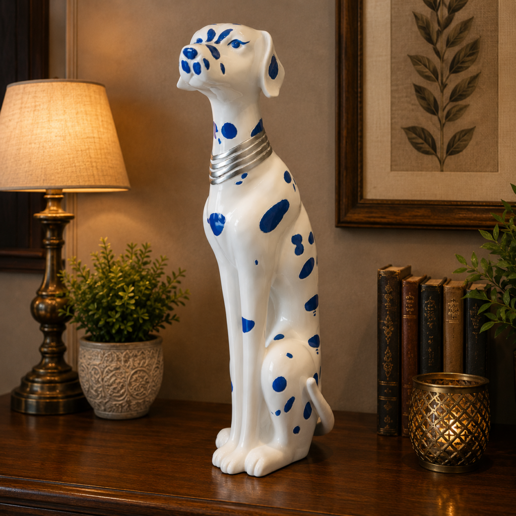 DALMATIAN (BLUE AND WHITE)