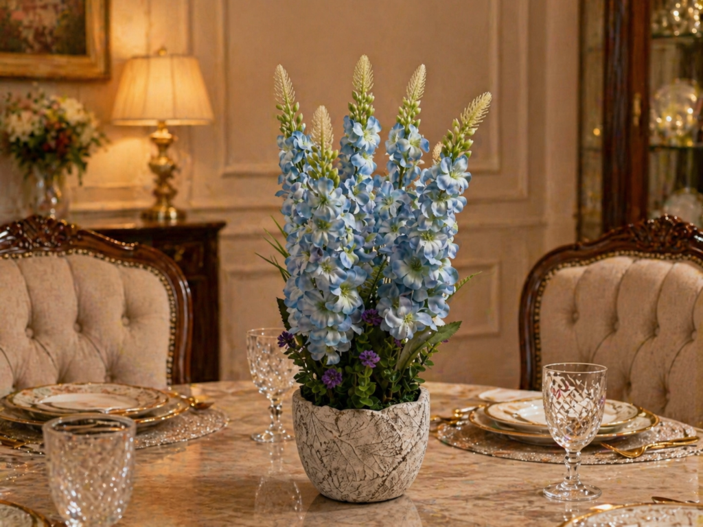 DELPHINIUM IN POT