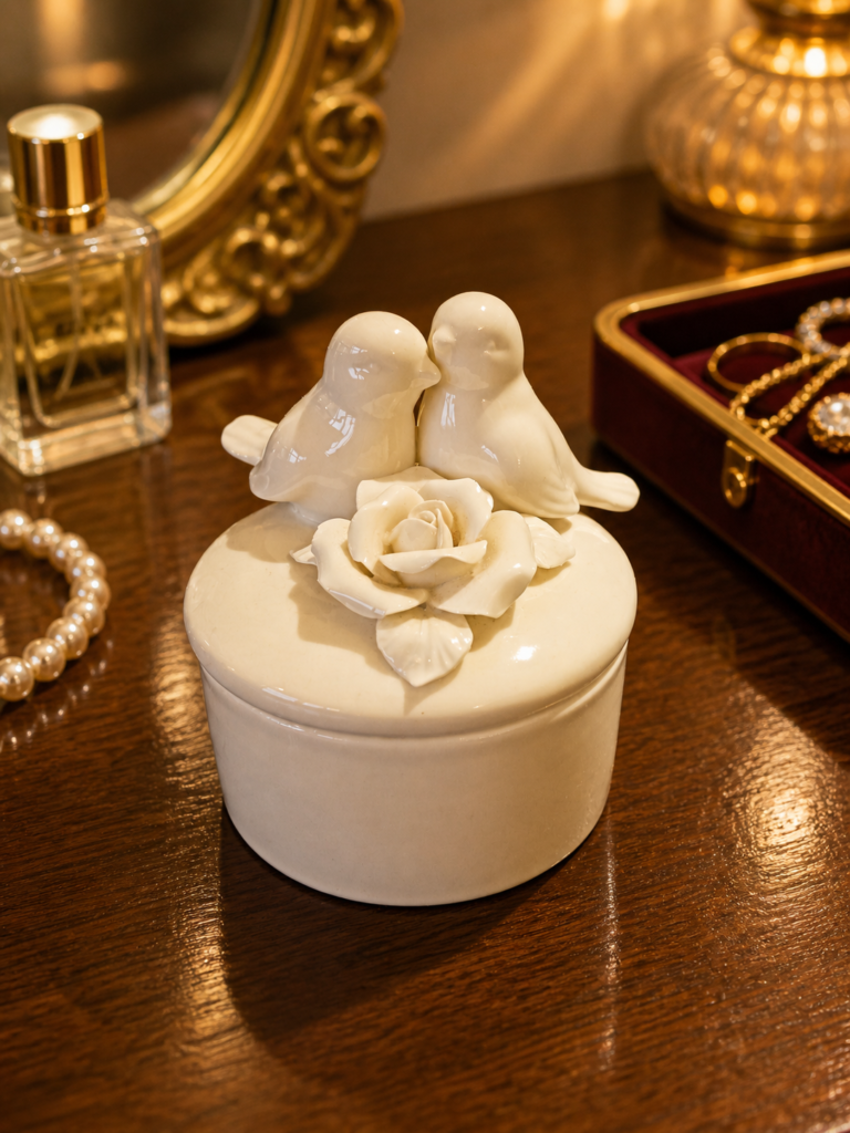 BIRD COUPLE TRINKET BOX