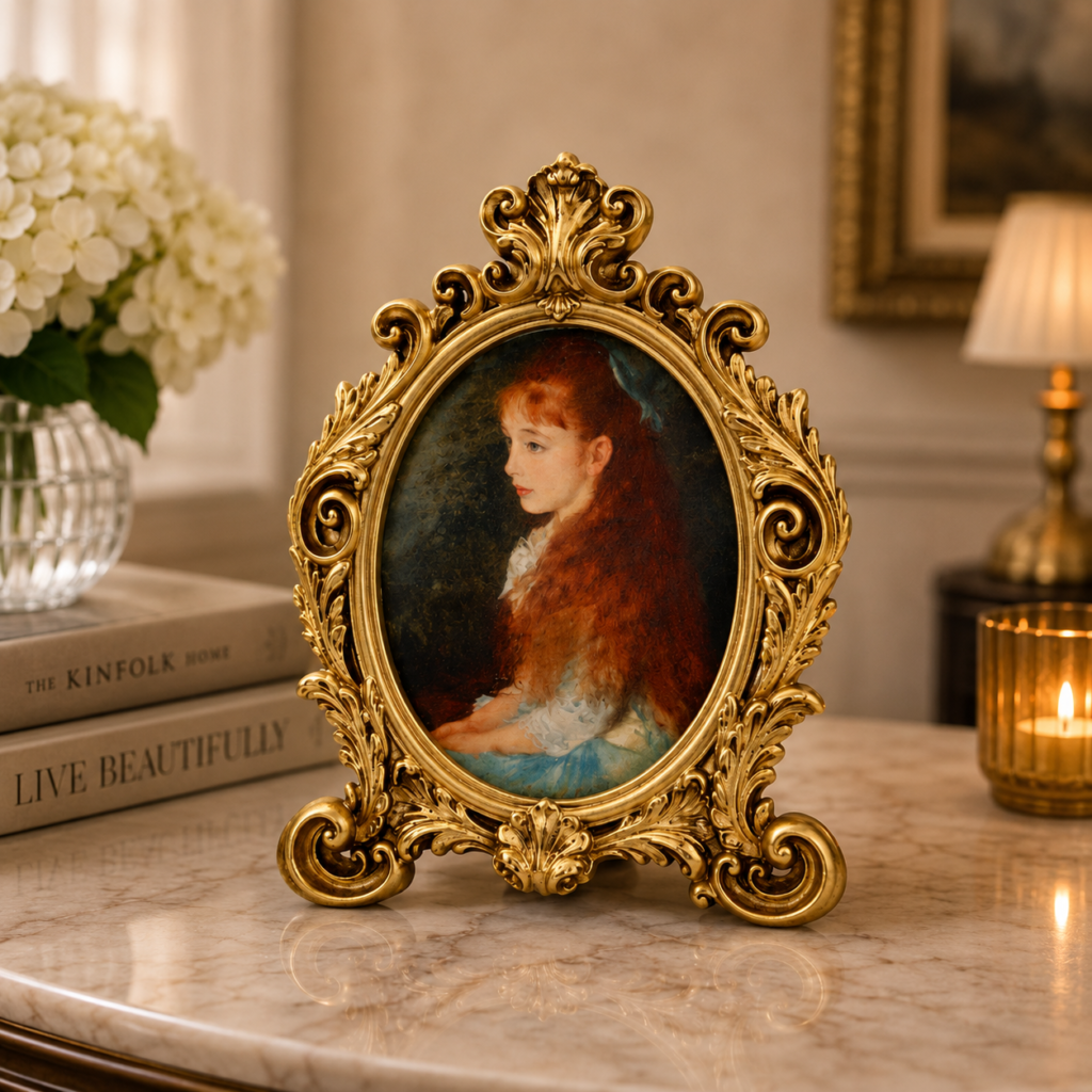 PHOTOFRAME OVAL LEAF DESIGN