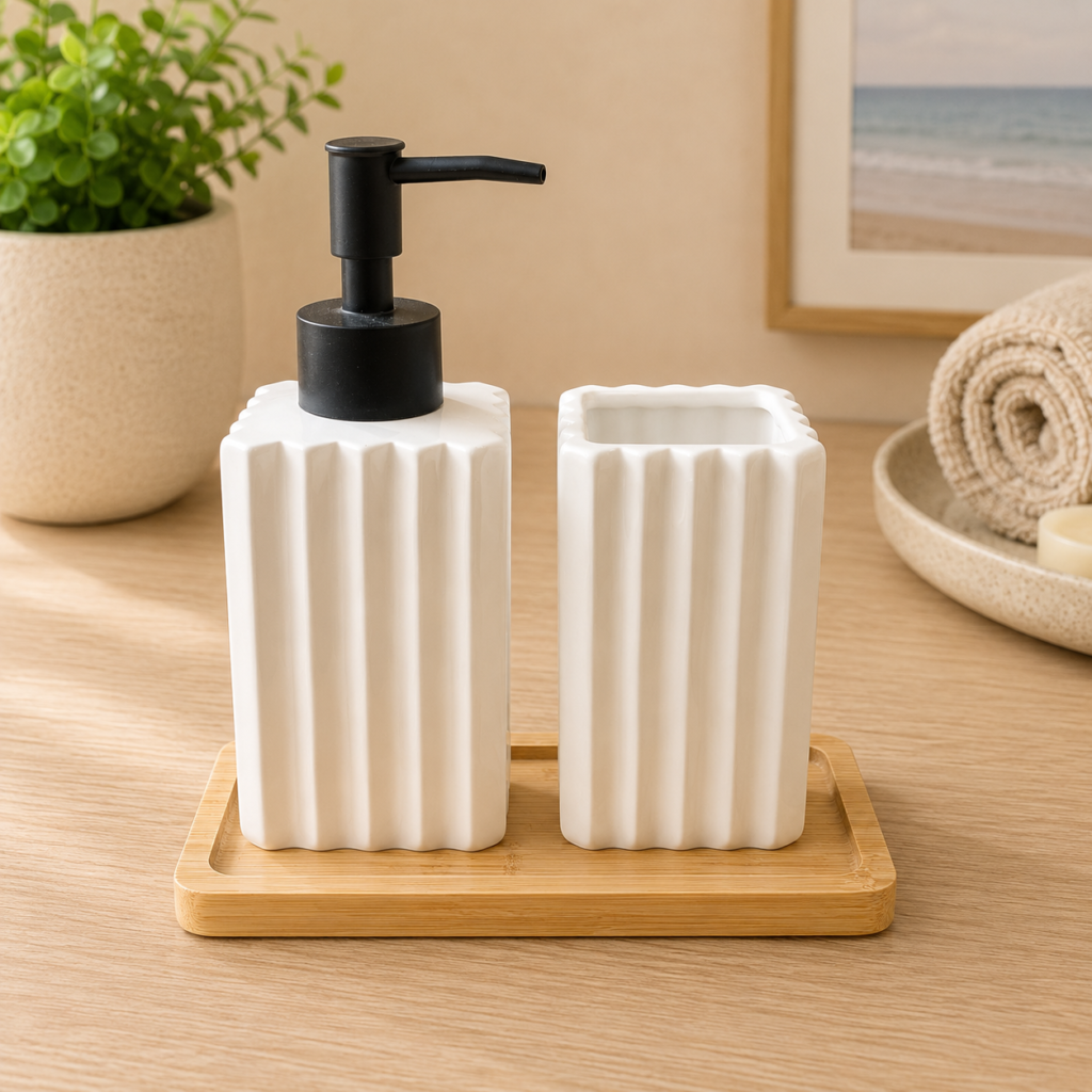 BATHROOM SET RIBBED SO3